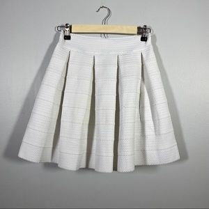 Express White Pleated Skirt, Size S